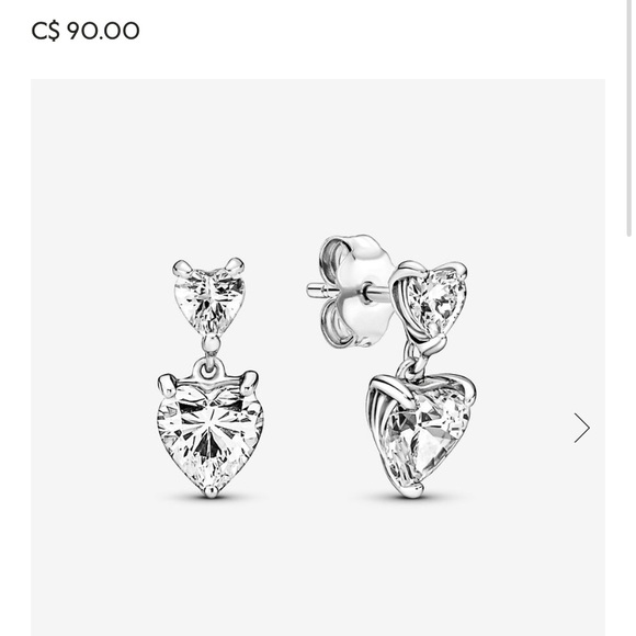 Pandora Heart Earrings - Picture 1 of 2